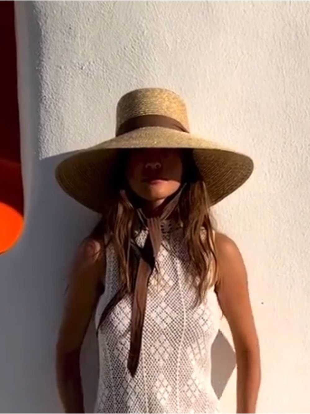 Brand new straw, sun hat